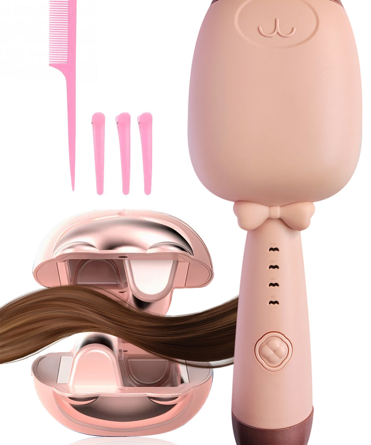 Akıllı Isı Kontrollü, Hızlı Isınan Kedi Figürlü Seramik Saç Şekillendirici