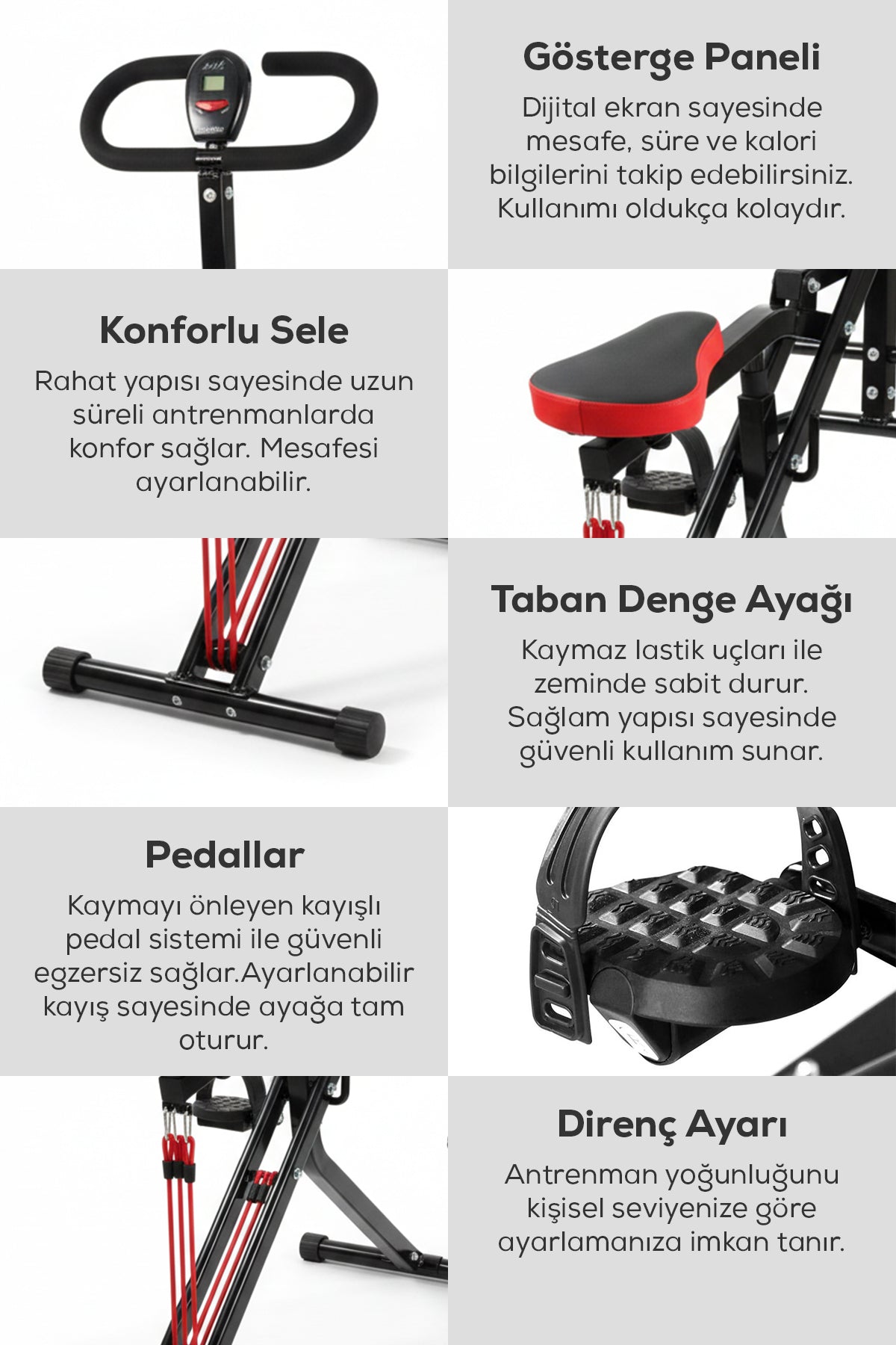 Stepper Rower Portatif Dijital Sayaçlı Stepper & Rowing (Kürek) Fitness Aleti – DEMPOWER